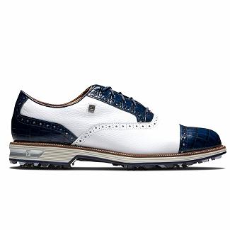 Scarpe Golf Footjoy Uomo Premiere Series Spikes Bianche/Blu Marino Italia EBJ469753